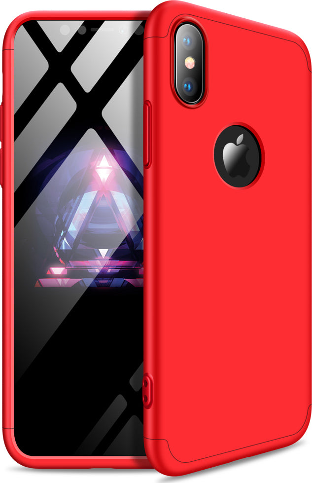 360 Full Cover Hole Κόκκινο (iPhone XS Max)