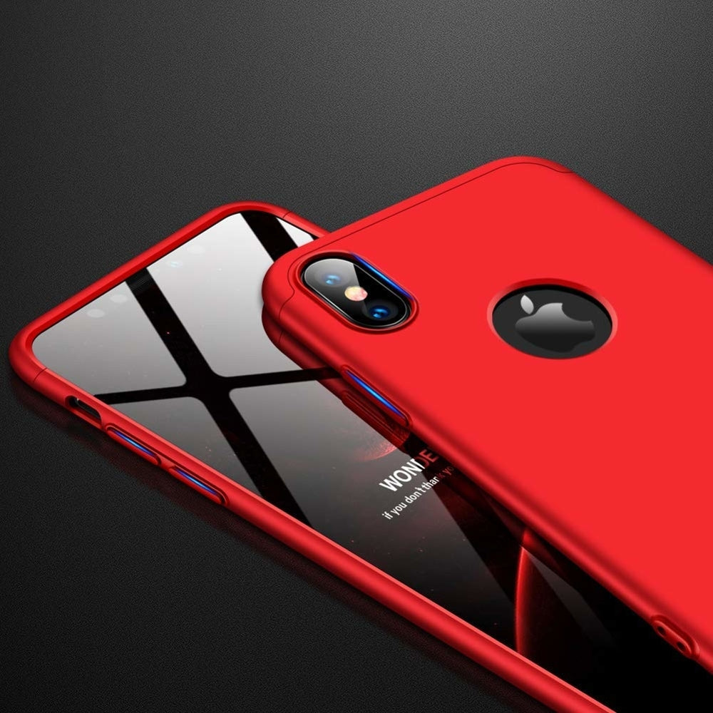 360 Full Cover Hole Κόκκινο (iPhone XS Max)