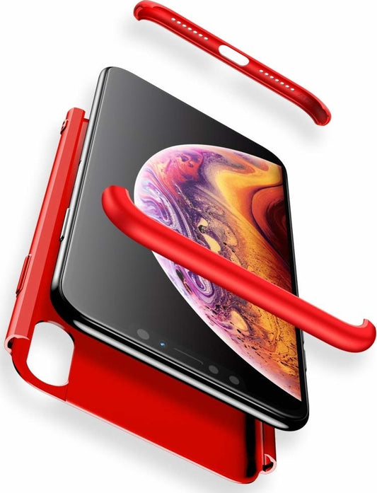 360 Full Cover Hole Κόκκινο (iPhone XS Max)