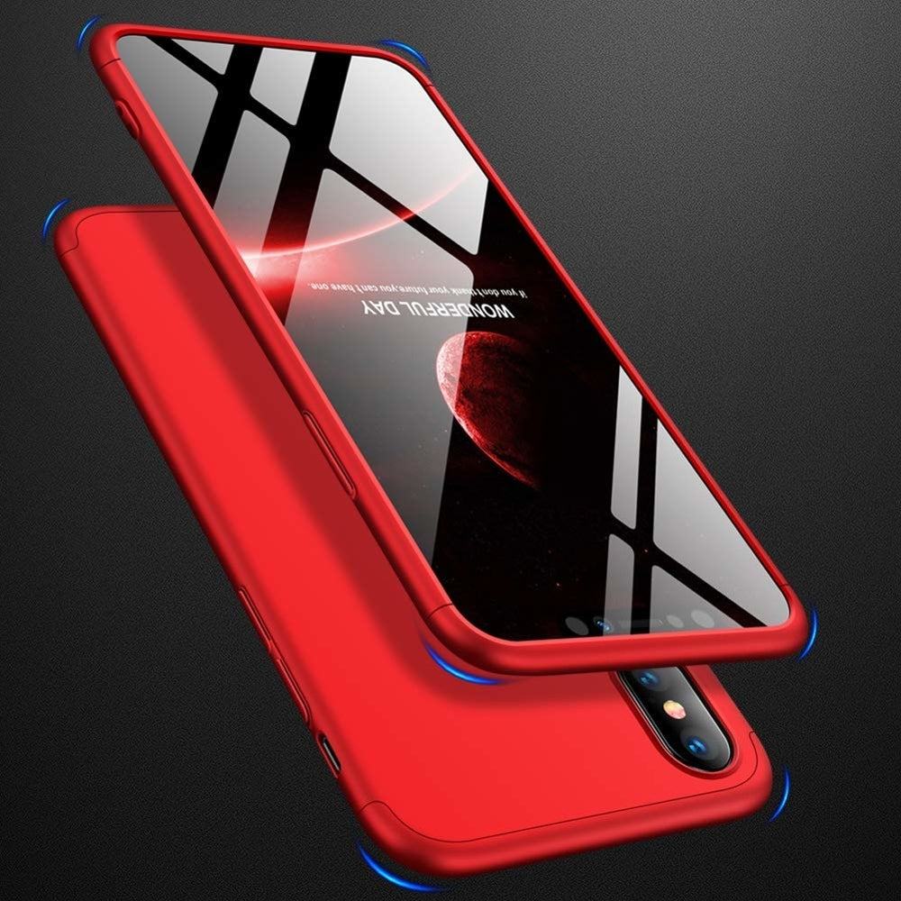 360 Full Cover Hole Κόκκινο (iPhone XS Max)