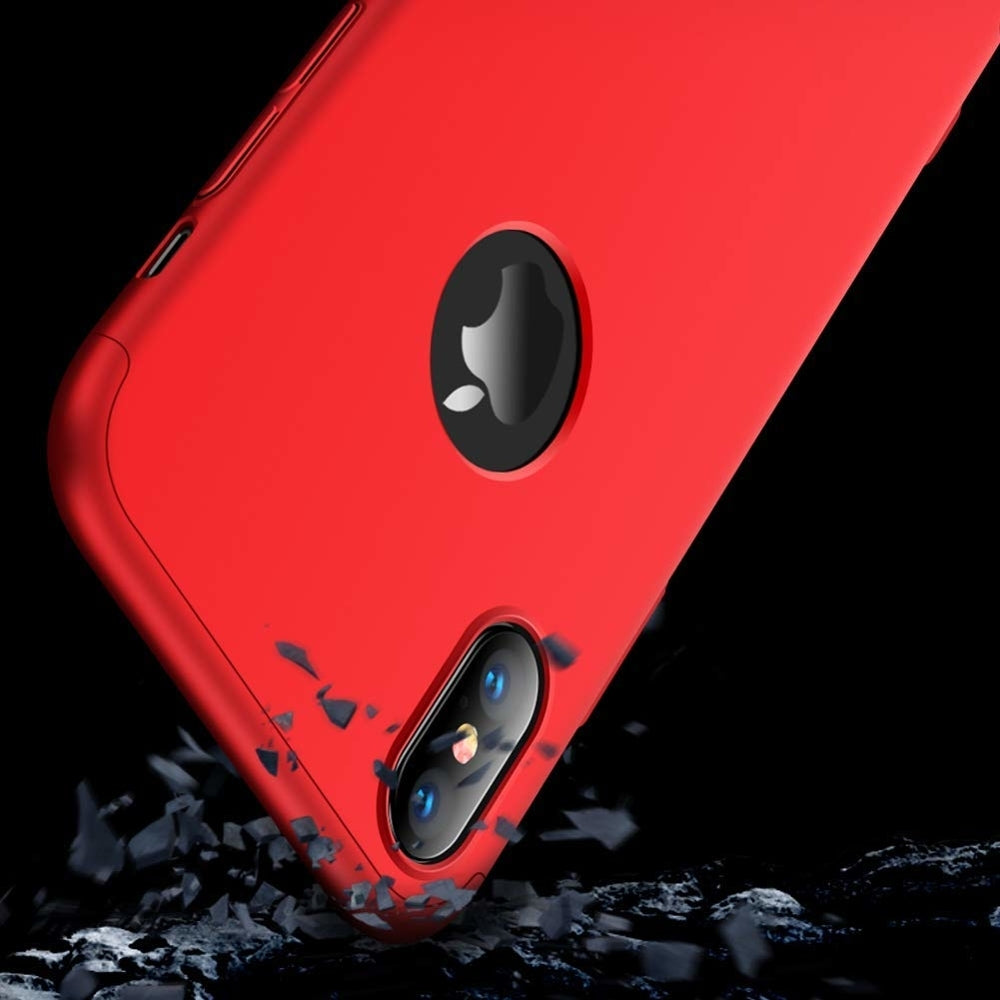 360 Full Cover Hole Κόκκινο (iPhone XS Max)