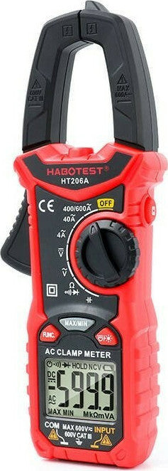 Habotest Αμπεροτσιμπίδα Ψηφιακή 600A AC HT206A