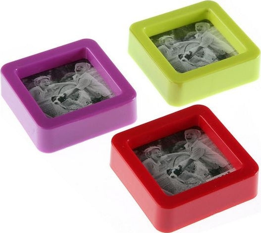 BigBuy Κορνίζα Πλαστική 3 Θέσεων 5x5cm 3τμχ