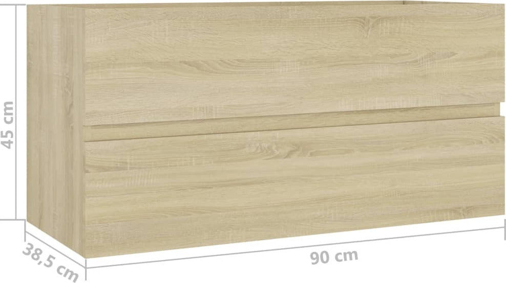 vidaXL 804758 Πάγκος χωρίς Νιπτήρα Μ90xΒ38.5xΥ45cm Sonoma