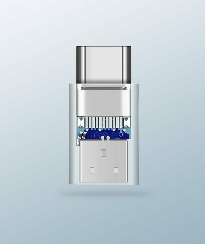 Ugreen Μετατροπέας USB-C male σε micro USB female Λευκό (30154)