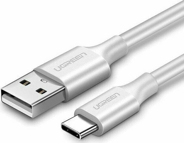 Ugreen USB 2.0 Cable USB-C male - USB-A male Λευκό 2m (60123)