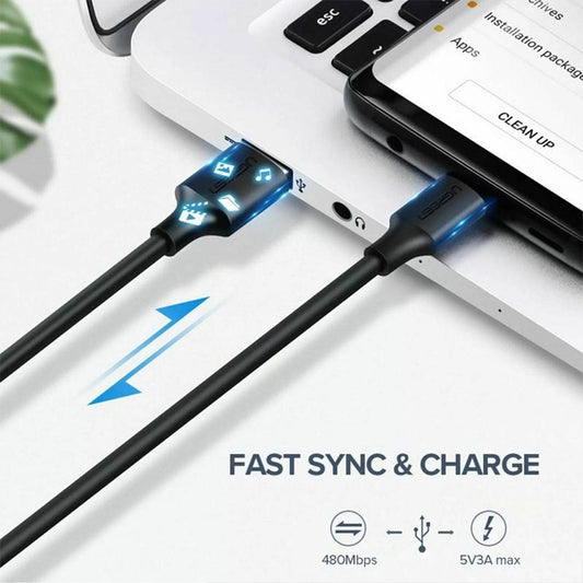 Ugreen USB 2.0 Cable USB-C male - USB-A male Λευκό 2m (60123)