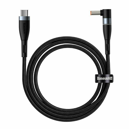 Καλώδιο Baseus Zinc Magnetic Cable, USB-C to DC 100W, PD, 2m, angled (black)