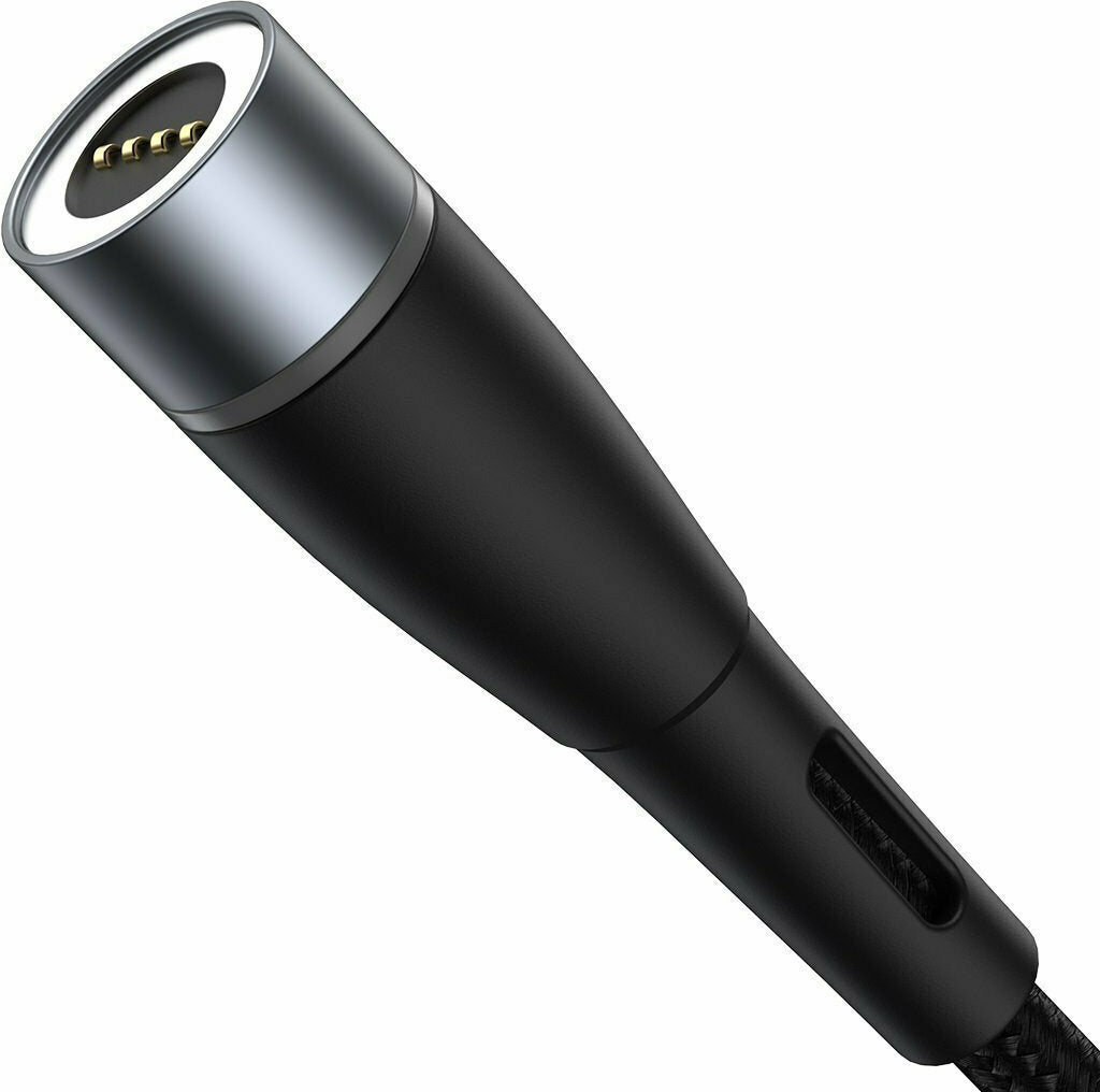 Καλώδιο Baseus Zinc Magnetic Cable, USB-C to DC 100W, PD, 2m, angled (black)