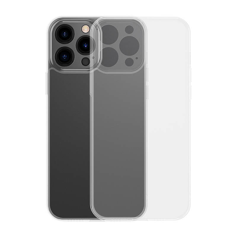Baseus Frosted Glass Back Cover Σιλικόνης Διάφανο (iPhone 13 Pro Max)