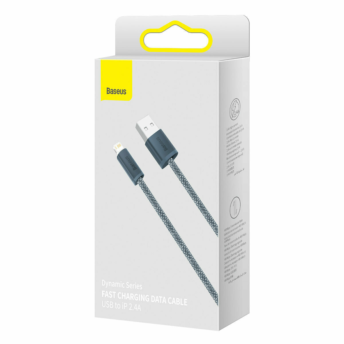Baseus Braided USB to Lightning Cable Γκρι 1m (CALD000416)