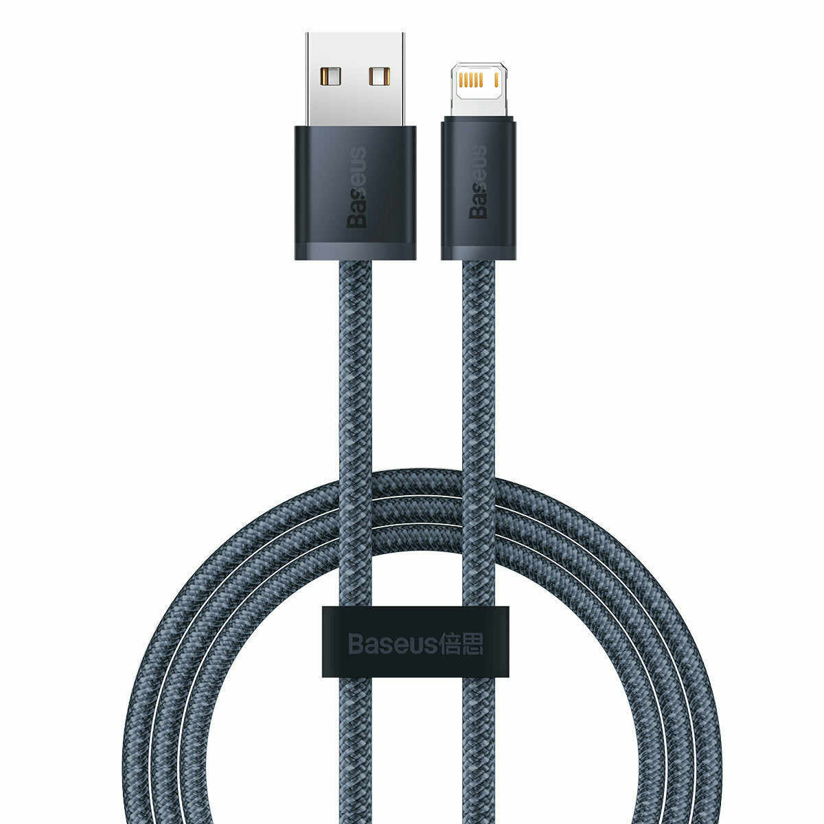 Baseus Braided USB to Lightning Cable Γκρι 1m (CALD000416)