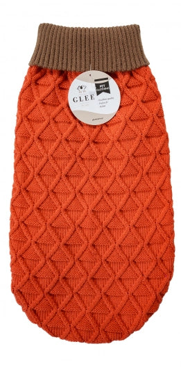 Glee Rhombus Πλεκτό Πουλόβερ Σκύλου σε Κόκκινο χρώμα 30cm