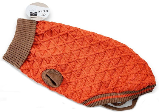 Glee Rhombus Πλεκτό Πουλόβερ Σκύλου σε Κόκκινο χρώμα 30cm