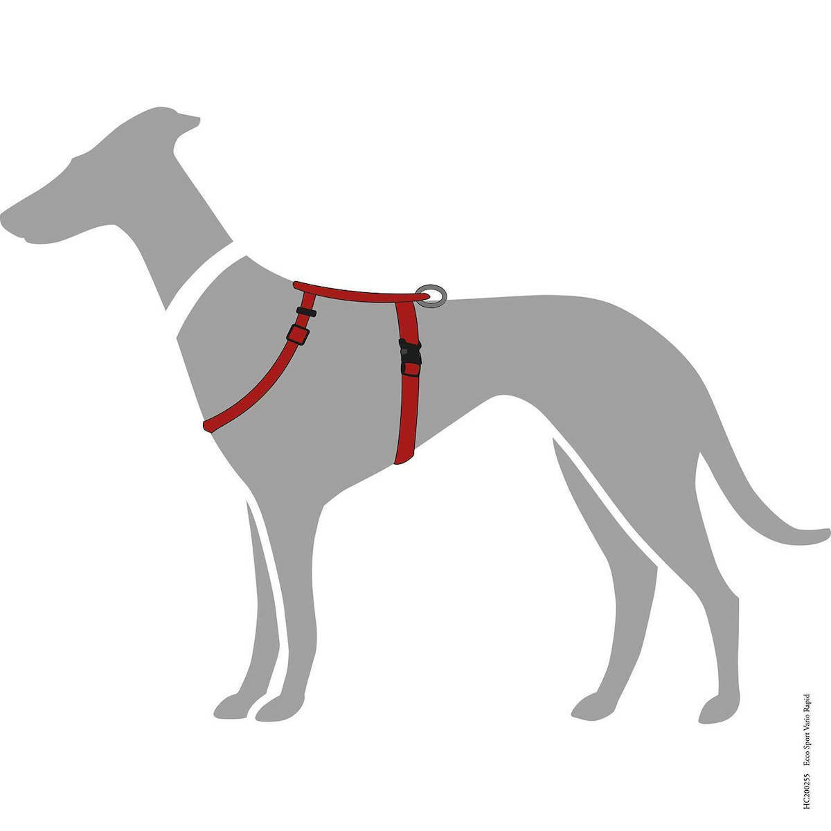 Harness London VR 22-36/XXS (Polyester, red)