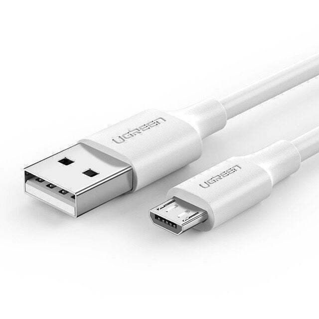 Ugreen Regular USB 2.0 to micro USB Cable Λευκό 1.5m 1τμχ