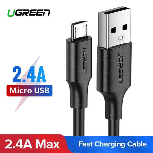 Ugreen Regular USB 2.0 to micro USB Cable Λευκό 1.5m 1τμχ