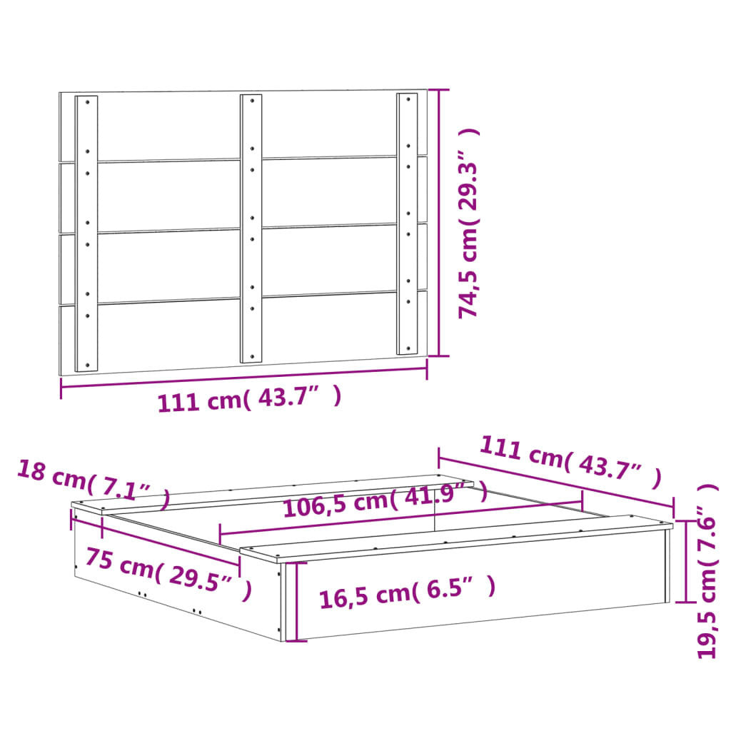 Vidaxl Αμμοδόχος Με Κάλυμμα Λευκή 111x111x19,5 Εκ. Μασίφ Ξύλο Πεύκου - Λευκό