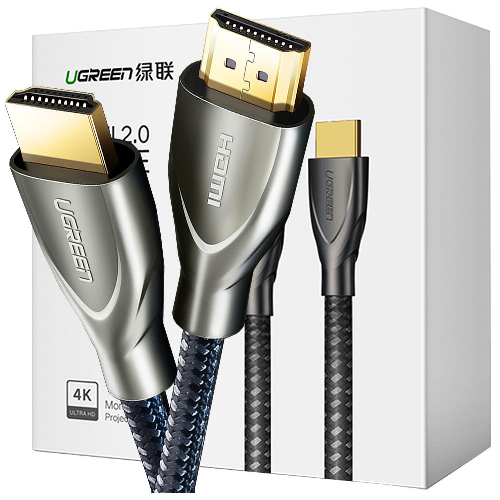 Ugreen HDMI 2.0 Braided Cable HDMI male - HDMI male 2m Γκρι