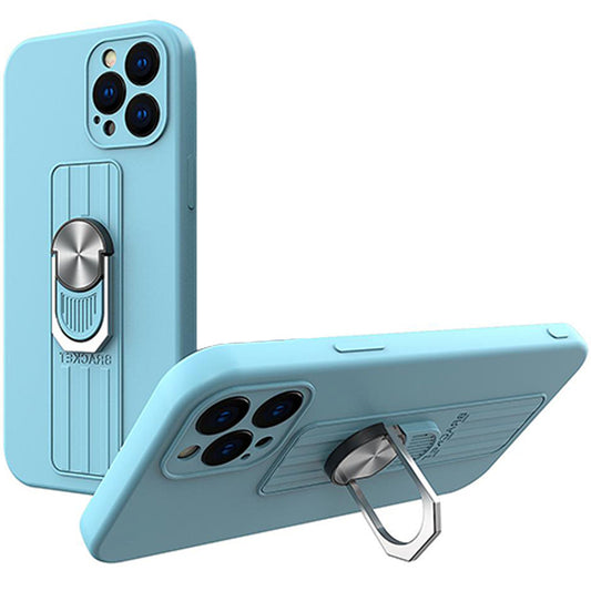 Hurtel Ring Back Cover Σιλικόνης Γαλάζιο (iPhone 11 Pro Max)