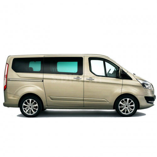 ΧΕΡΟΥΛΙΑ ΠΟΡΤΑΣ ΓΙΑ FORD TOURNEO CUSTOM 2012+ ΧΡΩΜΙΟ ΜΕΤΑΛΛΙΚΑ 7ΤΕΜ ΓΙΑ 3 ΠΟΡΤΕΣ (ΜΕ ΚΑΛΥΜΜΑ ΚΛΕΙΔΑΡΙΑΣ)