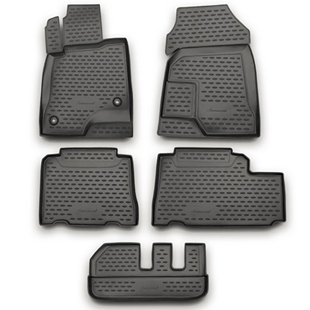 ΜΑΡΚΕ ΠΑΤΑΚΙΑ ΣΕ ΣΚΑΦΗ TPE ΛΑΣΤΙΧΟ ΓΙΑ CHEVROLET CAPTIVA 2011-2015 ΣΕ ΑΝΘΡΑΚΙ ΣΚΟΥΡΟ ΓΚΡΙ ΧΡΩΜΑ NOVLINE - 5 ΤΕΜ.