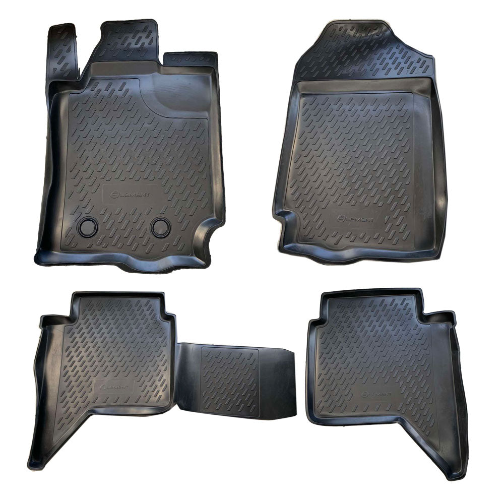 ΜΑΡΚΕ ΠΑΤΑΚΙΑ ΣΕ ΣΚΑΦΗ TPE ΛΑΣΤΙΧΟ ΓΙΑ FORD RANGER 4D 2011+ ΣΕ ΜΑΥΡΟ ΧΡΩΜΑ NOVLINE - 4 ΤΕΜ.