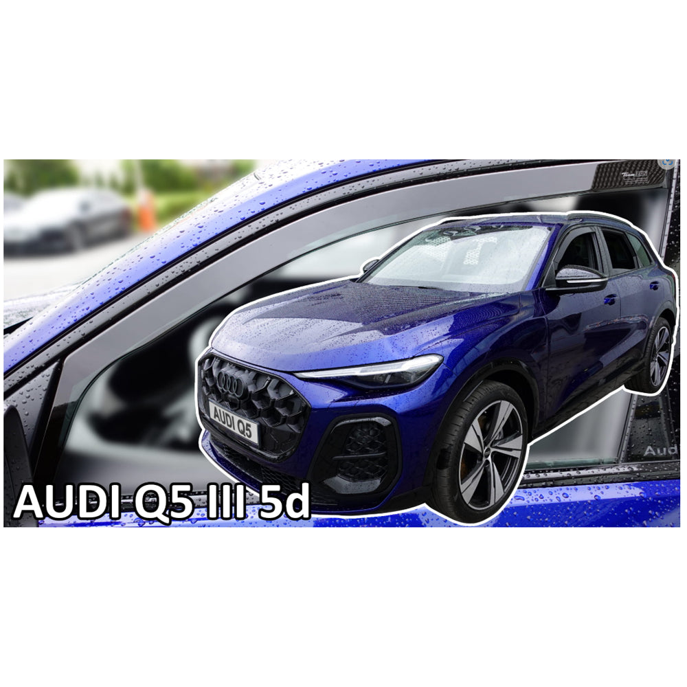 ΑΝΕΜΟΘΡΑΥΣΤΕΣ ΓΙΑ AUDI Q5 3 (GU) 5D 2024+ ΣΕΤ ΑΥΤΟΚΙΝΗΤΟΥ ΑΠΟ ΕΥΚΑΜΠΤΟ ΦΙΜΕ ΠΛΑΣΤΙΚΟ HEKO - 4 ΤΕΜ.