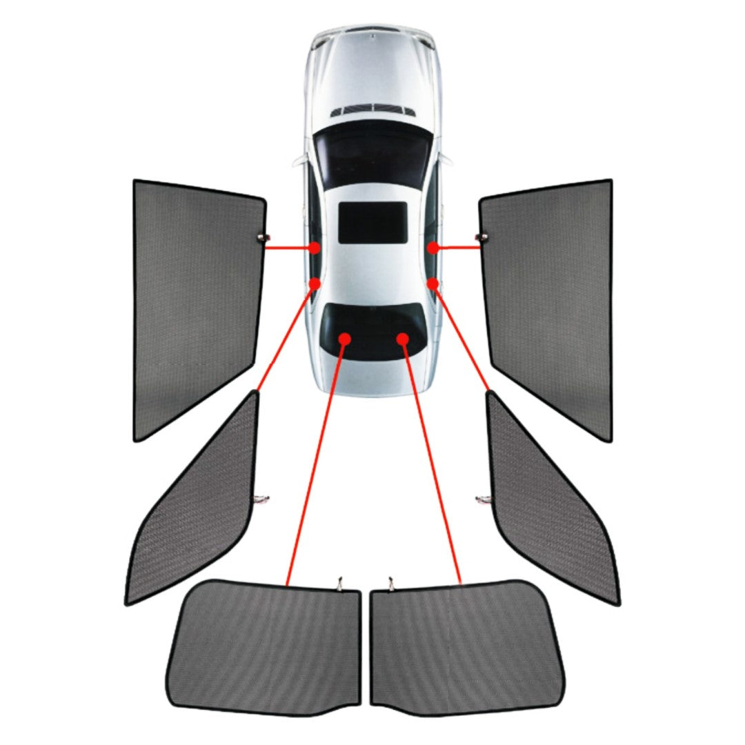 ΚΟΥΡΤΙΝΑΚΙΑ ΜΑΡΚΕ CAR SHADES ΓΙΑ HYUNDAI KONA 5D 2017+ - 6 ΤΕΜ.