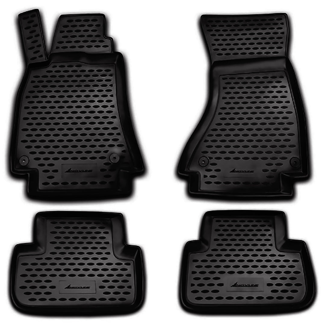 ΜΑΡΚΕ ΠΑΤΑΚΙΑ ΣΕ ΣΚΑΦΗ TPE ΛΑΣΤΙΧΟ ΓΙΑ AUDI A4 11/2007-10/2015 ΣΕ ΜΑΥΡΟ ΧΡΩΜΑ NOVLINE - 4 ΤΕΜ.