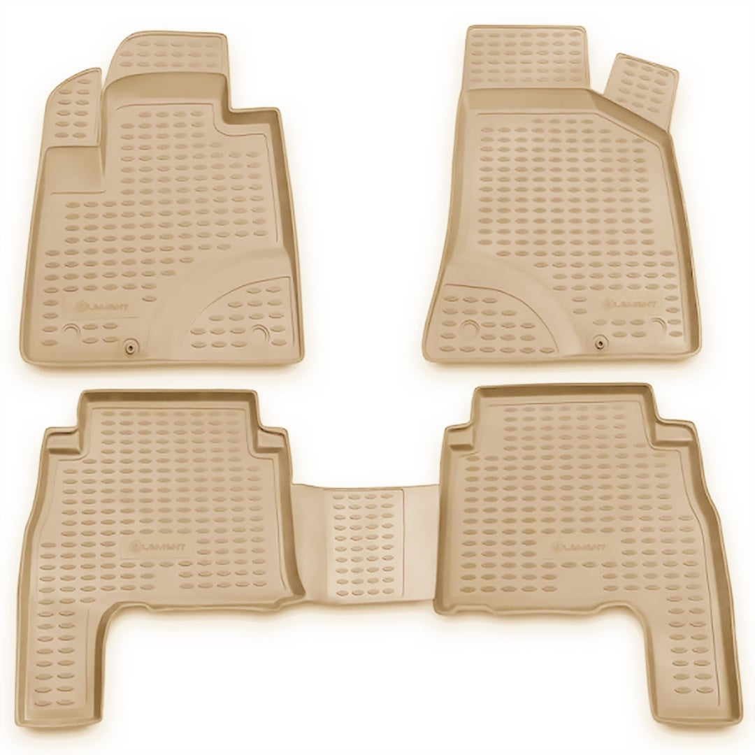 ΜΑΡΚΕ ΠΑΤΑΚΙΑ ΣΕ ΣΚΑΦΗ TPE ΛΑΣΤΙΧΟ ΓΙΑ HYUNDAI SANTA FE 2006-2010 ΣΕ ΜΠΕΖ ΧΡΩΜΑ NOVLINE - 4 ΤΕΜ.