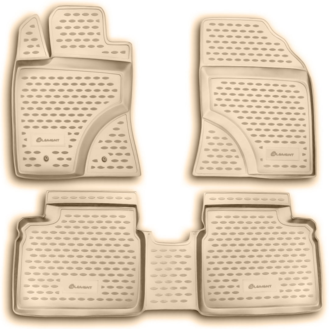 ΜΑΡΚΕ ΠΑΤΑΚΙΑ ΣΕ ΣΚΑΦΗ TPE ΛΑΣΤΙΧΟ ΓΙΑ TOYOTA AVENSIS 01/2009-2015 ΣΕ ΜΠΕΖ ΧΡΩΜΑ NOVLINE - 4 ΤΕΜ.