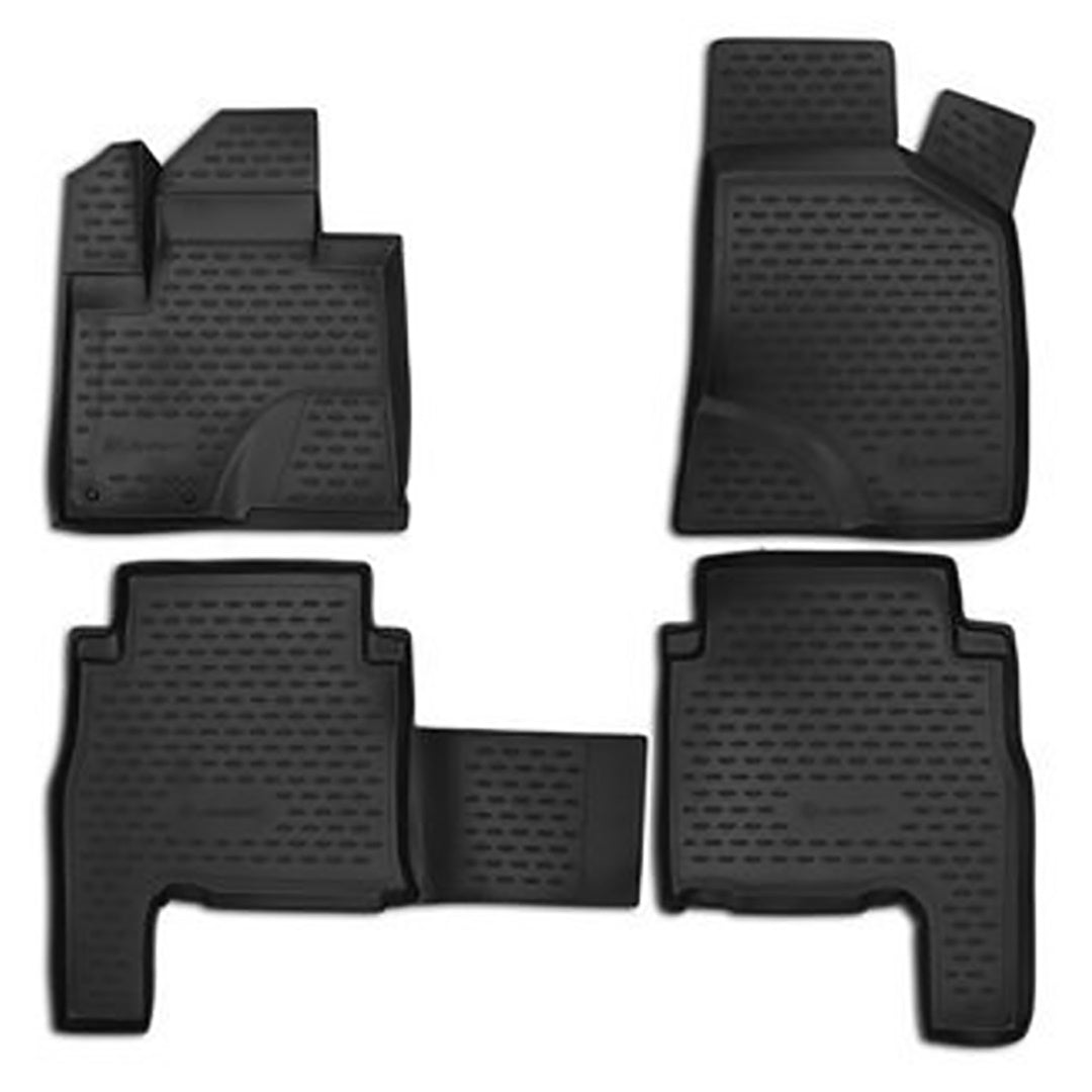 ΜΑΡΚΕ ΠΑΤΑΚΙΑ ΣΕ ΣΚΑΦΗ TPE ΛΑΣΤΙΧΟ ΓΙΑ HYUNDAI SANTA FE 5D 2007-2012 ΣΕ ΜΑΥΡΟ ΧΡΩΜΑ NOVLINE - 4 ΤΕΜ.