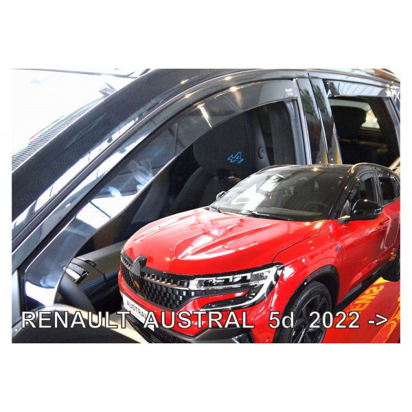 ΑΝΕΜΟΘΡΑΥΣΤΕΣ ΓΙΑ RENAULT AUSTRAL 5D 2022+ ?ΖΕΥΓΑΡΙ ΑΠΟ ΕΥΚΑΜΠΤΟ ΦΙΜΕ ΠΛΑΣΤΙΚΟ HEKO - 2 ΤΕΜ.