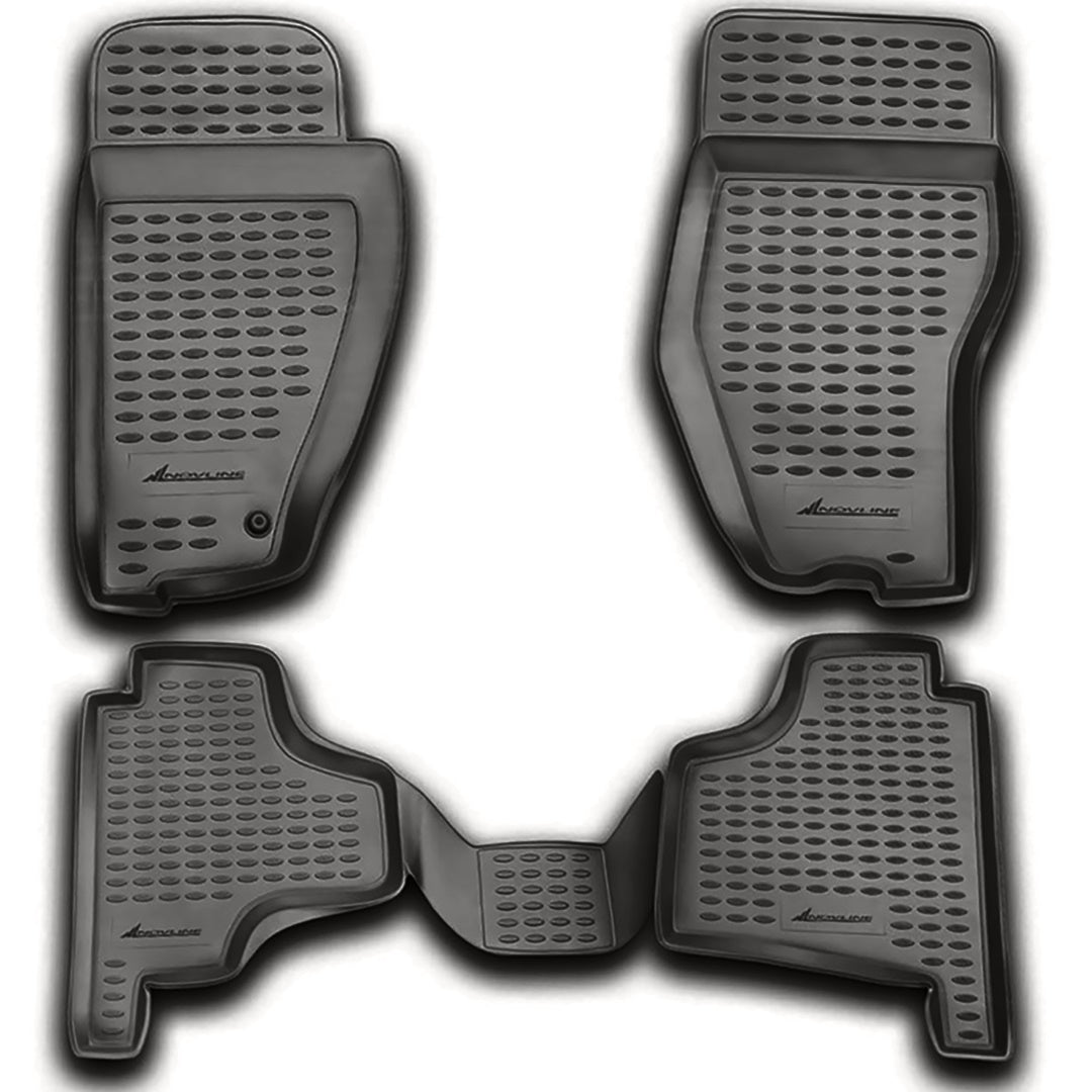 ΜΑΡΚΕ ΠΑΤΑΚΙΑ ΣΕ ΣΚΑΦΗ TPE ΛΑΣΤΙΧΟ ΓΙΑ DODGE NITRO 07/2007+ ΣΕ ΑΝΘΡΑΚΙ ΣΚΟΥΡΟ ΓΚΡΙ ΧΡΩΜΑ NOVLINE - 4 ΤΕΜ.