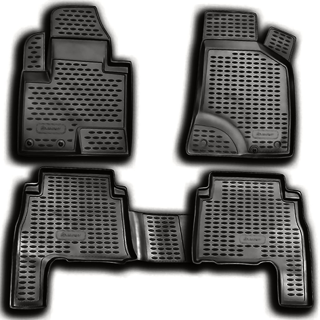 ΜΑΡΚΕ ΠΑΤΑΚΙΑ ΣΕ ΣΚΑΦΗ TPE ΛΑΣΤΙΧΟ ΓΙΑ HYUNDAI SANTA FE 01/2011-2018 ΣΕ ΑΝΘΡΑΚΙ ΣΚΟΥΡΟ ΓΚΡΙ ΧΡΩΜΑ NOVLINE - 4 ΤΕΜ.