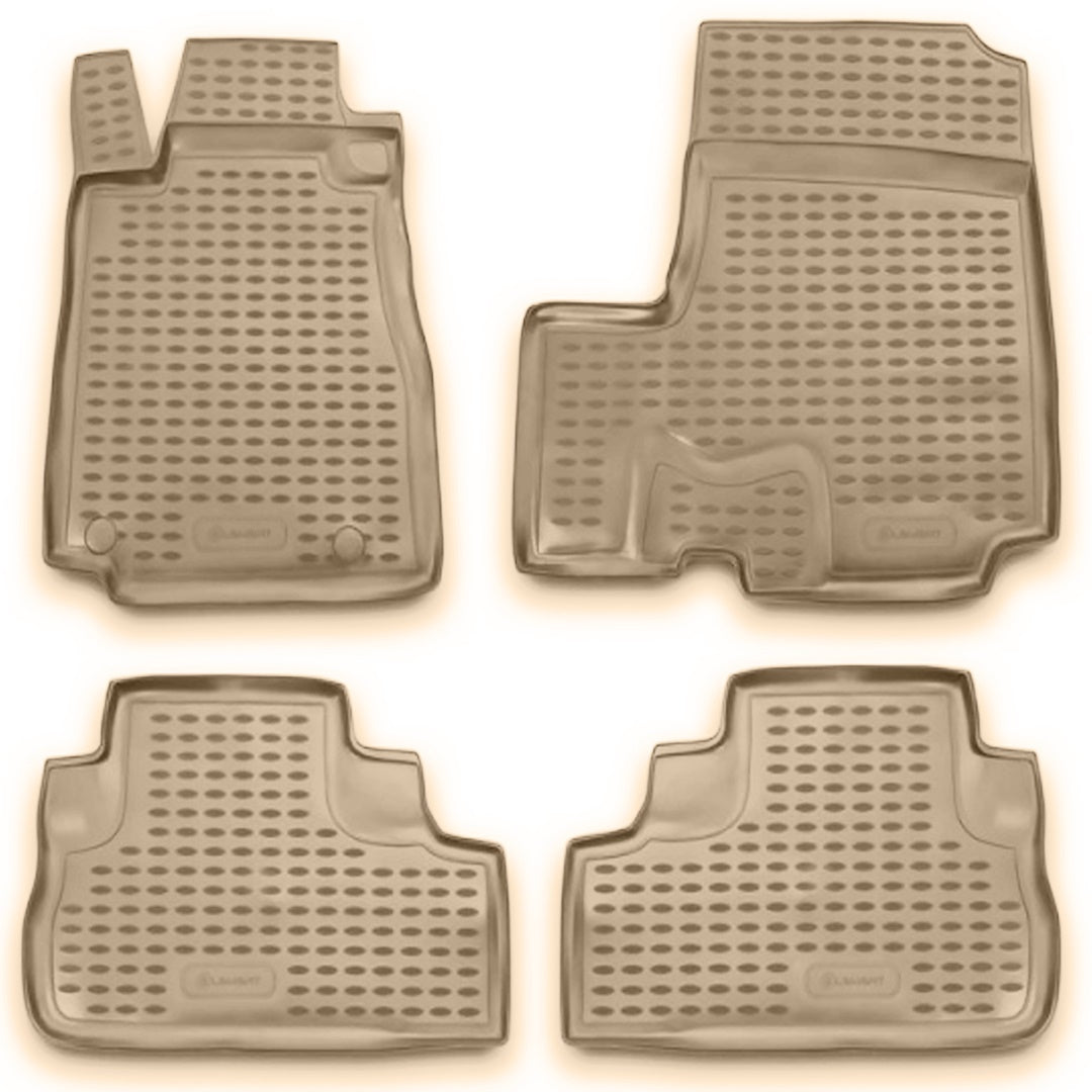 ΜΑΡΚΕ ΠΑΤΑΚΙΑ ΣΕ ΣΚΑΦΗ TPE ΛΑΣΤΙΧΟ ΓΙΑ HONDA CR-V 01/2007-2012 ΣΕ ΜΠΕΖ ΧΡΩΜΑ NOVLINE - 4 ΤΕΜ.