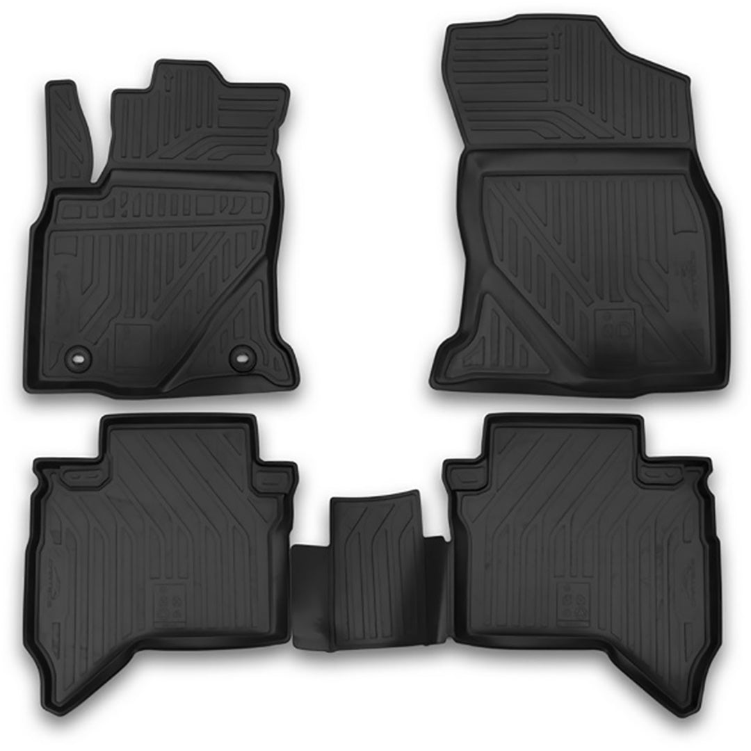ΜΑΡΚΕ ΠΑΤΑΚΙΑ ΣΕ ΣΚΑΦΗ TPE ΛΑΣΤΙΧΟ ΓΙΑ TOYOTA HILUX 4D 08/2015+ ΣΕ ΜΑΥΡΟ ΧΡΩΜΑ NOVLINE - 4 ΤΕΜ.