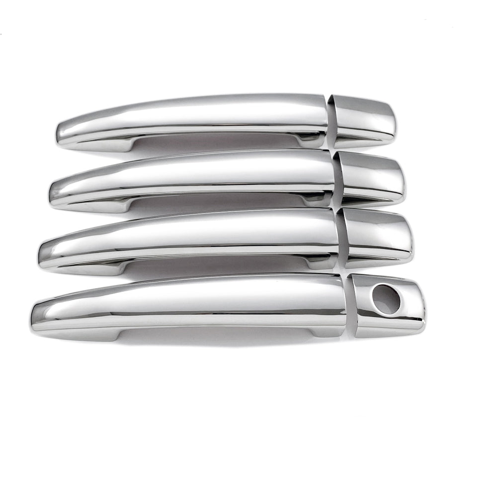 ΧΕΡΟΥΛΙΑ ΠΟΡΤΑΣ ΓΙΑ PEUGEOT 207 5D/SW 2006-2012 ΧΡΩΜΙΟΥ ΜΕΤΑΛΛΙΚΑ S-Dizayn - 4 Τεμ.