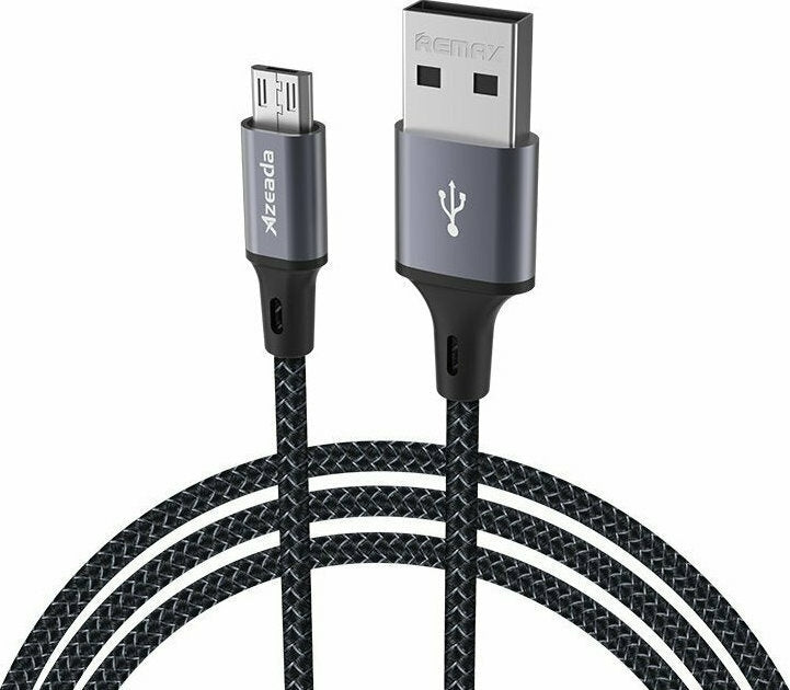 Proda Braided USB 2.0 to micro USB Cable Γκρι 1m (PD-B52M)