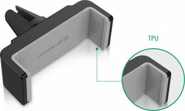 Ugreen Βάση Κινητού Αυτοκινήτου Air Vent Mount Phone Holder Gray με Ρυθμιζόμενα Άγκιστρα 30283