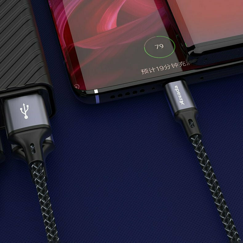 Proda Braided USB 2.0 to micro USB Cable Γκρι 1m (PD-B52M)