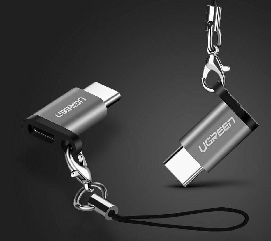 Ugreen Μετατροπέας USB-C male σε micro USB female Λευκό (30154)