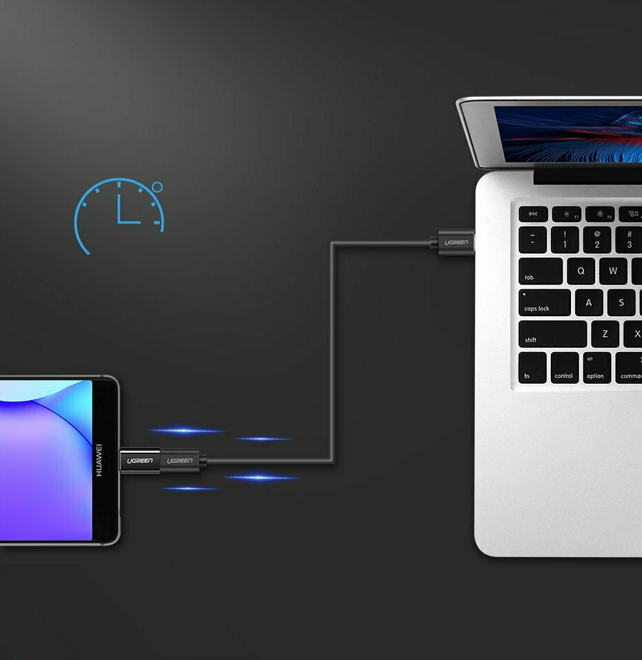 Ugreen Μετατροπέας USB-C male σε micro USB female Λευκό (30154)