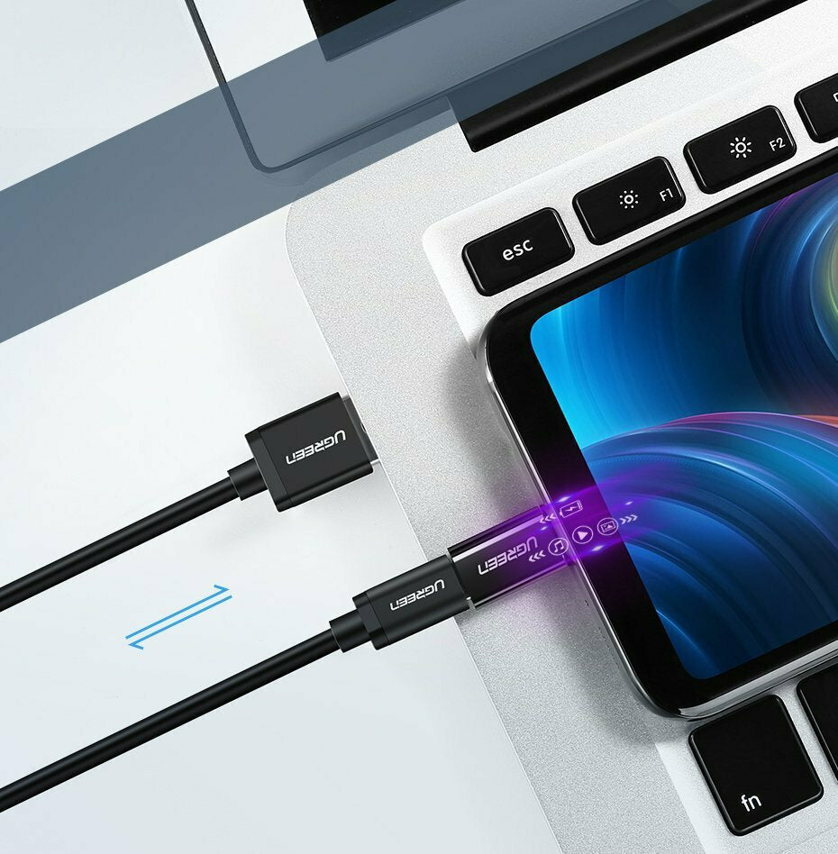 Ugreen Μετατροπέας USB-C male σε micro USB female Λευκό (30154)