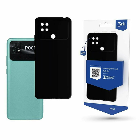3MK Matt Back Cover Σιλικόνης Μαύρο (Xiaomi POCO C40)