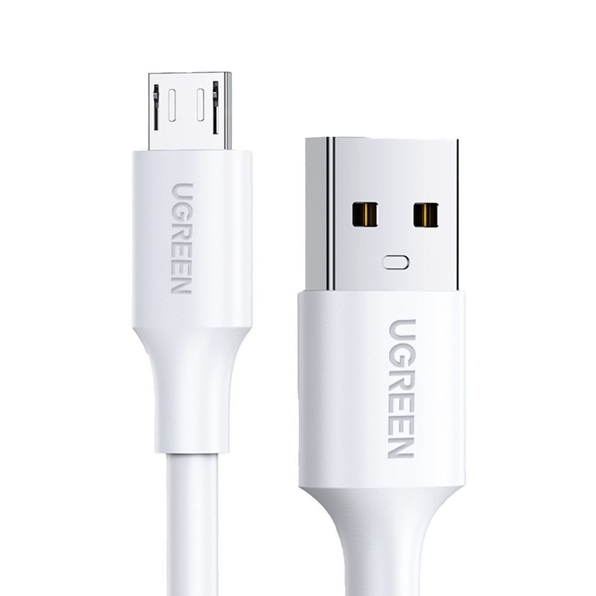 Ugreen Regular USB 2.0 to micro USB Cable Λευκό 0.5m 1τμχ