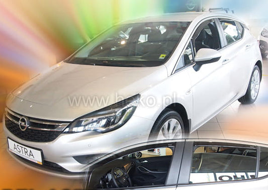ΑΝΕΜΟΘΡΑΥΣΤΕΣ ΓΙΑ OPEL ASTRA K 5D 2015+ HTB / SPORTS TOURER  ΖΕΥΓΑΡΙ ΑΠΟ ΕΥΚΑΜΠΤΟ ΦΙΜΕ ΠΛΑΣΤΙΚΟ HEKO - 2 ΤΕΜ.