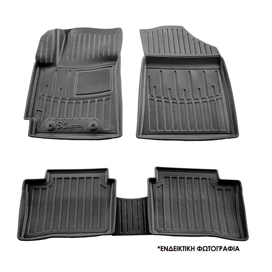 ΠΑΤΑΚΙA ΛΑΣΤΙΧΟ ΣΕ ΣΚΑΦΗ ME KOYMΠΩΜΑΤΑ ΓΙΑ SKODA SUPERB IV 5D 2023+ RACE AXION - 4 Τεμ.