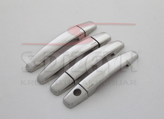 ΧΕΡΟΥΛΙΑ ΠΟΡΤΑΣ ΓΙΑ VW JETTA SEDAN 2011+  ΧΡΩΜΙΟ ΜΕΤΑΛΛΙΚΑ 4ΠΟΡΤΕΣ 4ΤΕΜ